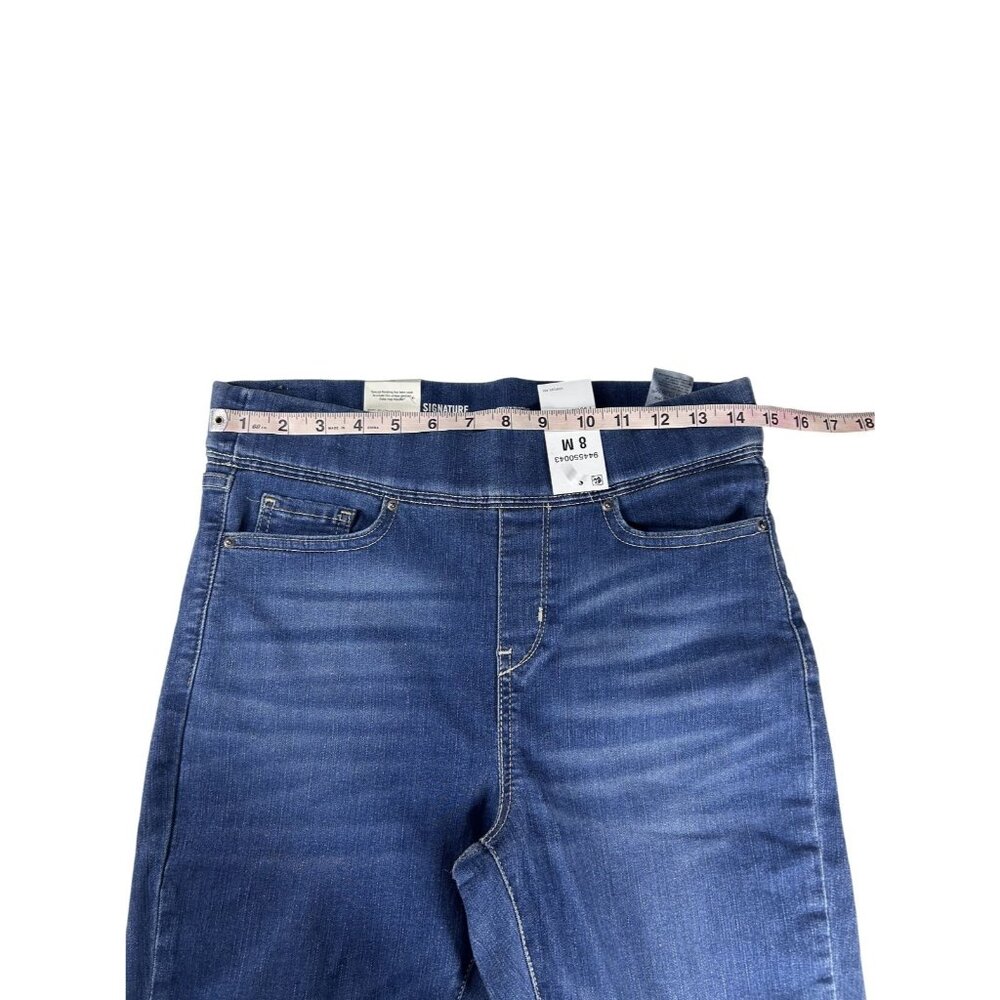 Levi Signature Pull-On Skinny Fit Jeans Women's‎ 8 Blue Denim Total Shaping NEW - Picture 8 of 12